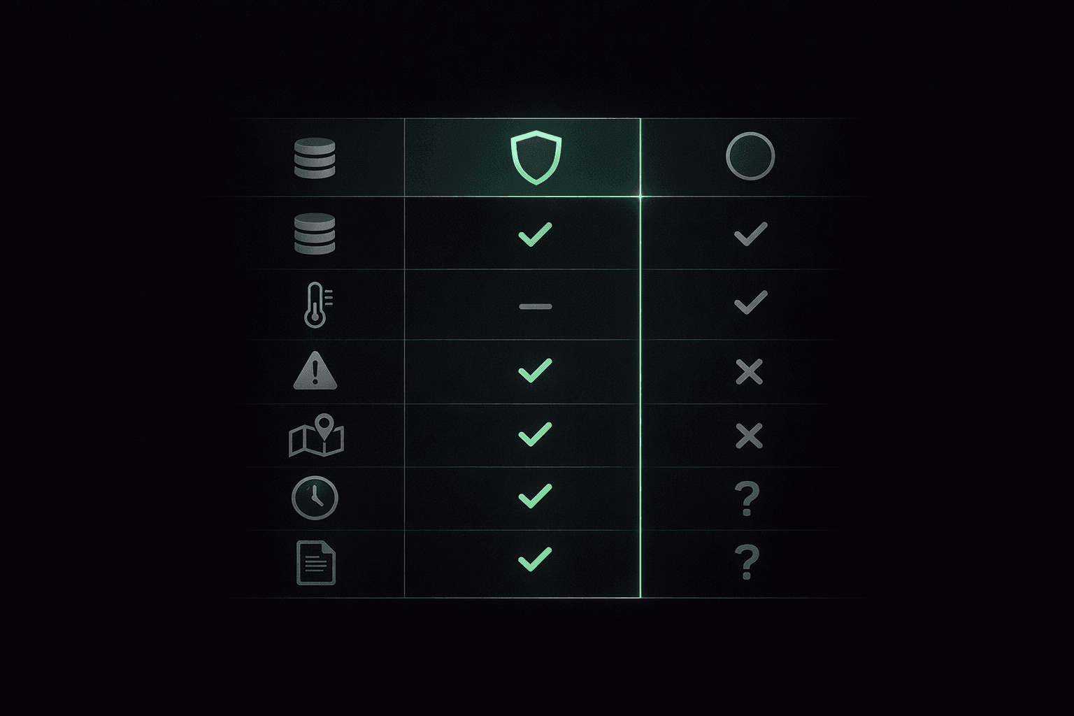 Schéma comparatif des fonctionnalités ImmoLeaks versus VerifAnnonce critère par critère